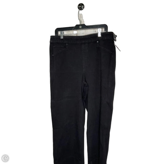 Jeans Wide Leg By Chicos In Black, Size: 12