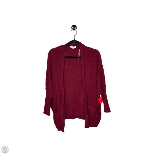 Sweater Cardigan By Umgee In Maroon, Size: S
