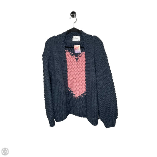 Sweater Cardigan By Chicwish In Navy, Size: Osfm