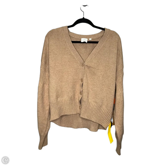 Sweater Cardigan By Cyrus In Tan, Size: Xl