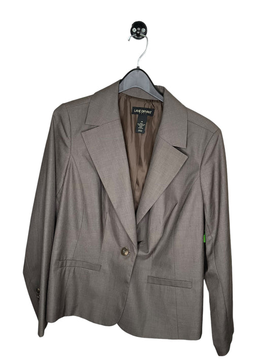 Blazer By Lane Bryant O In Brown, Size: 1x