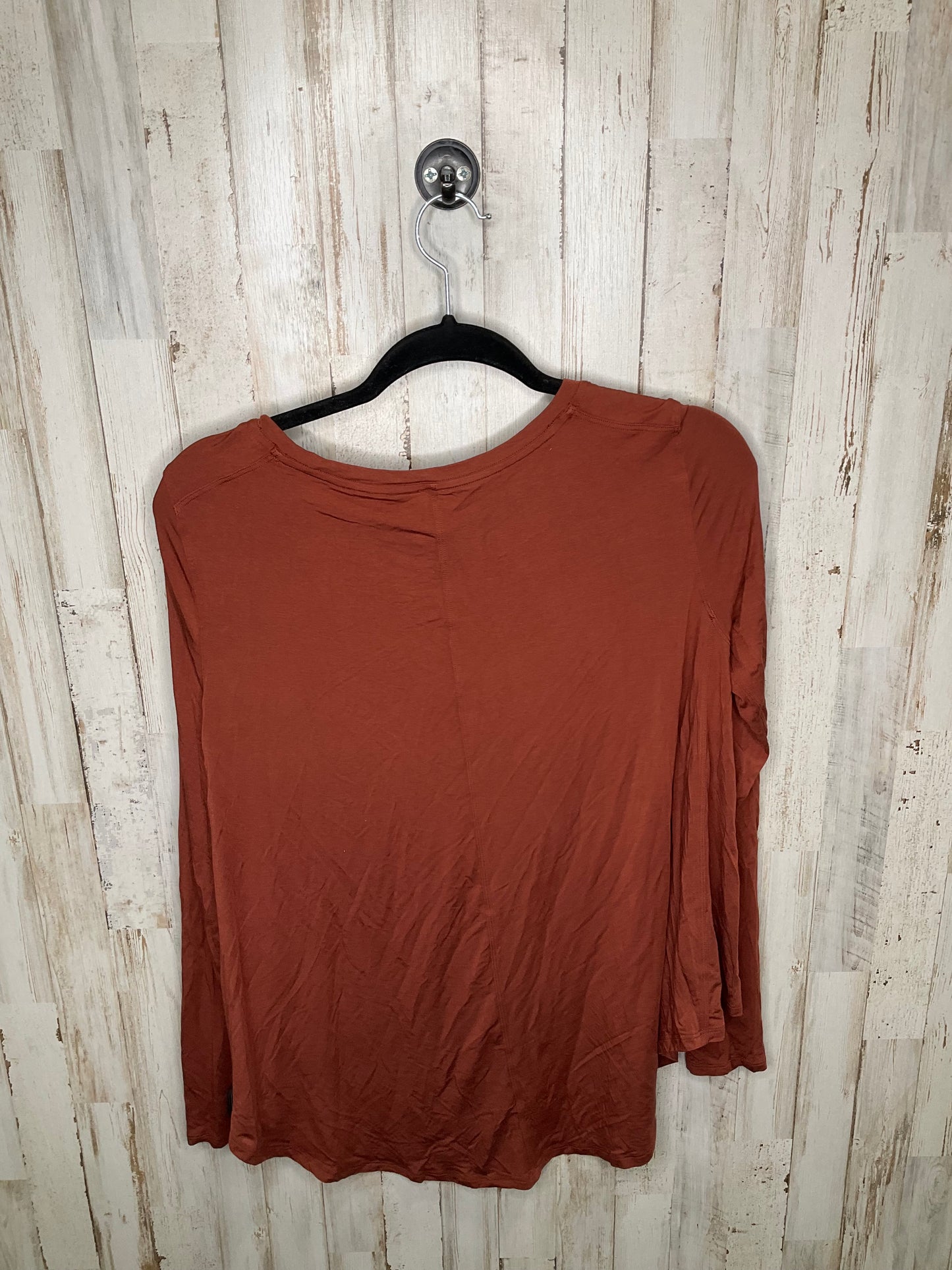 Orange Athletic Top Long Sleeve Crewneck Lululemon, Size 6