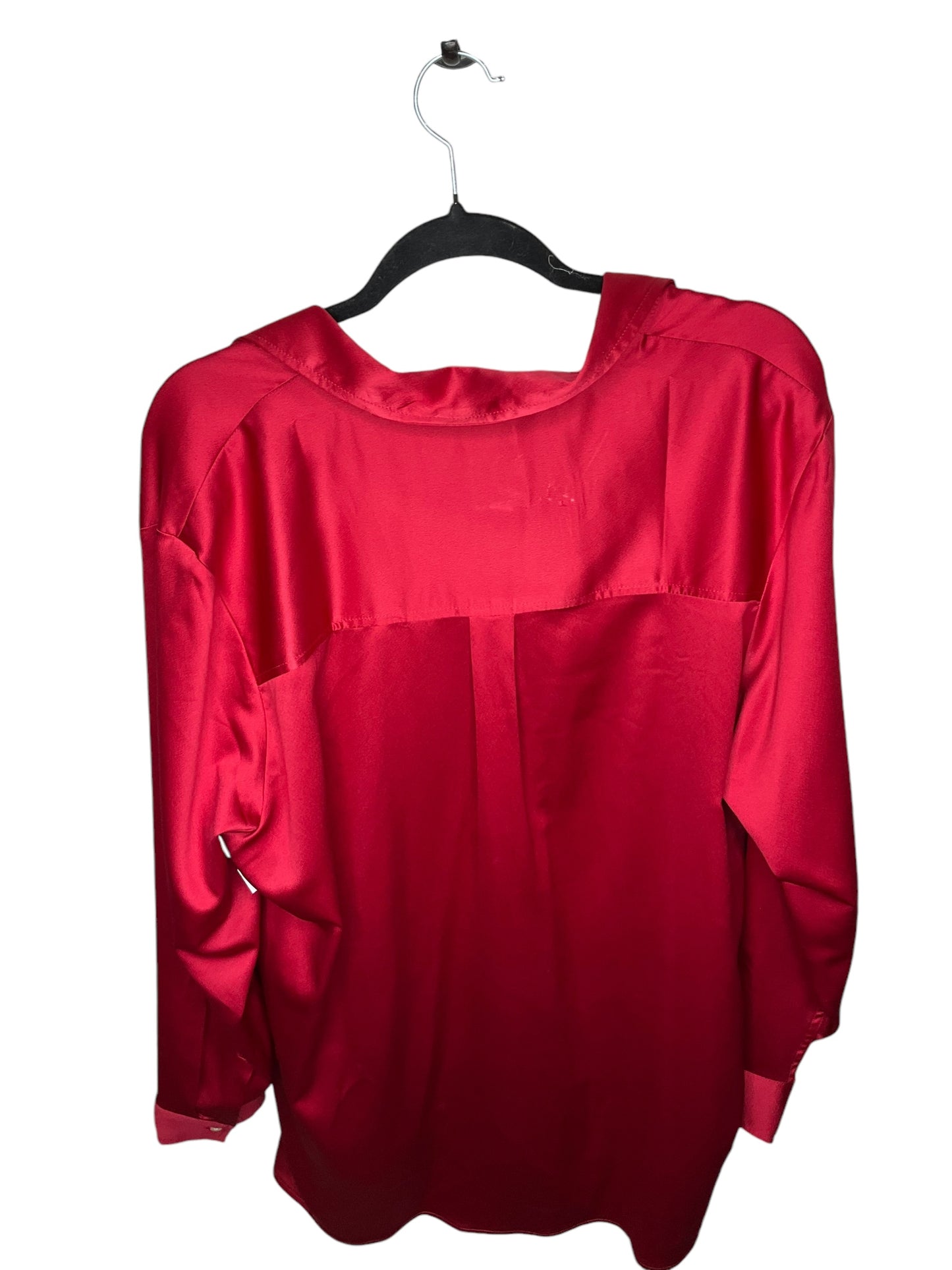 Top Long Sleeve By Gap In Red, Size: Xl