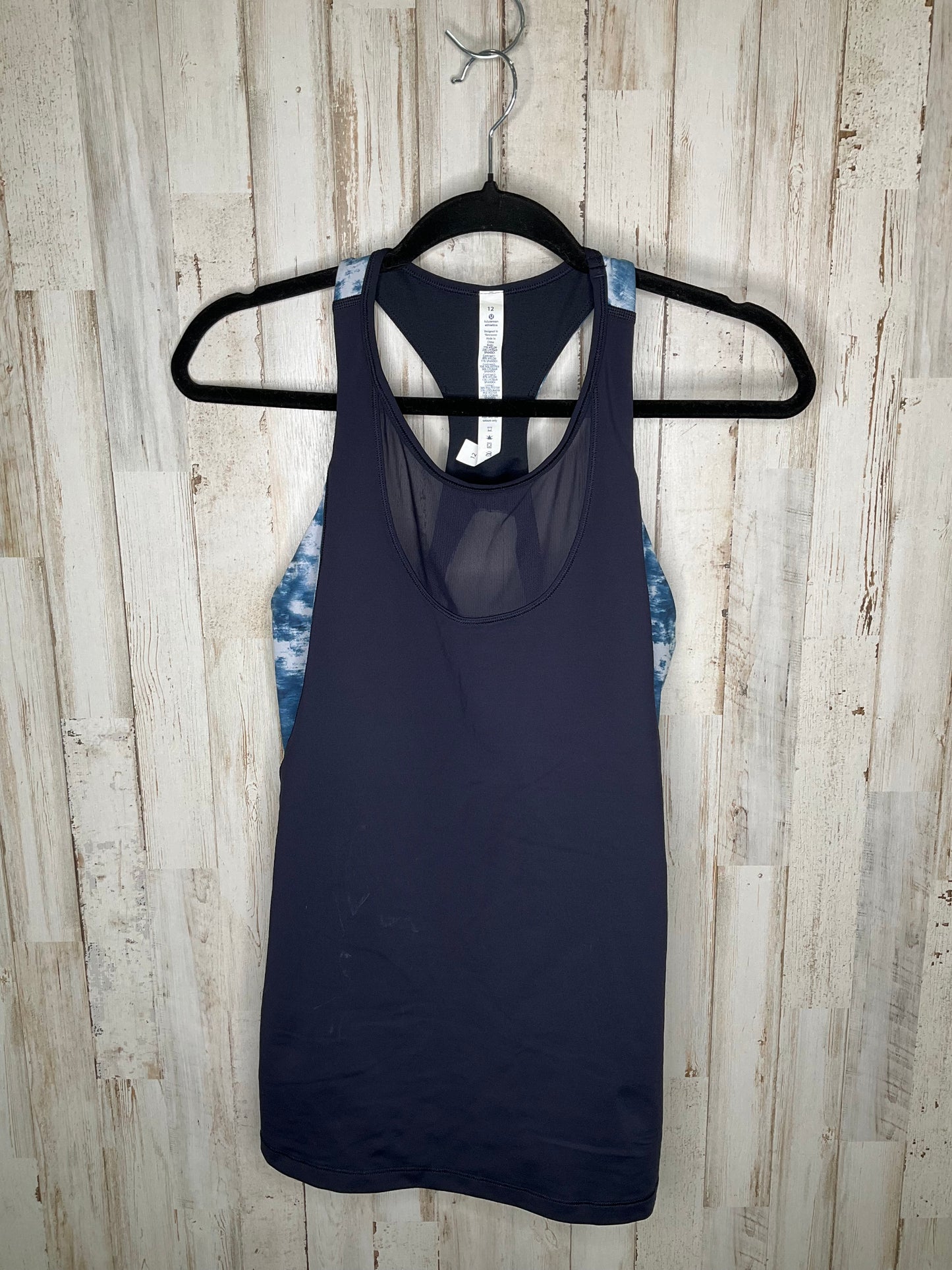 Blue & White Athletic Tank Top Lululemon, Size 12