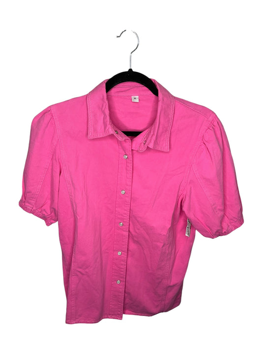 Top Short Sleeve By Clothes Mentor In Pink, Size: M