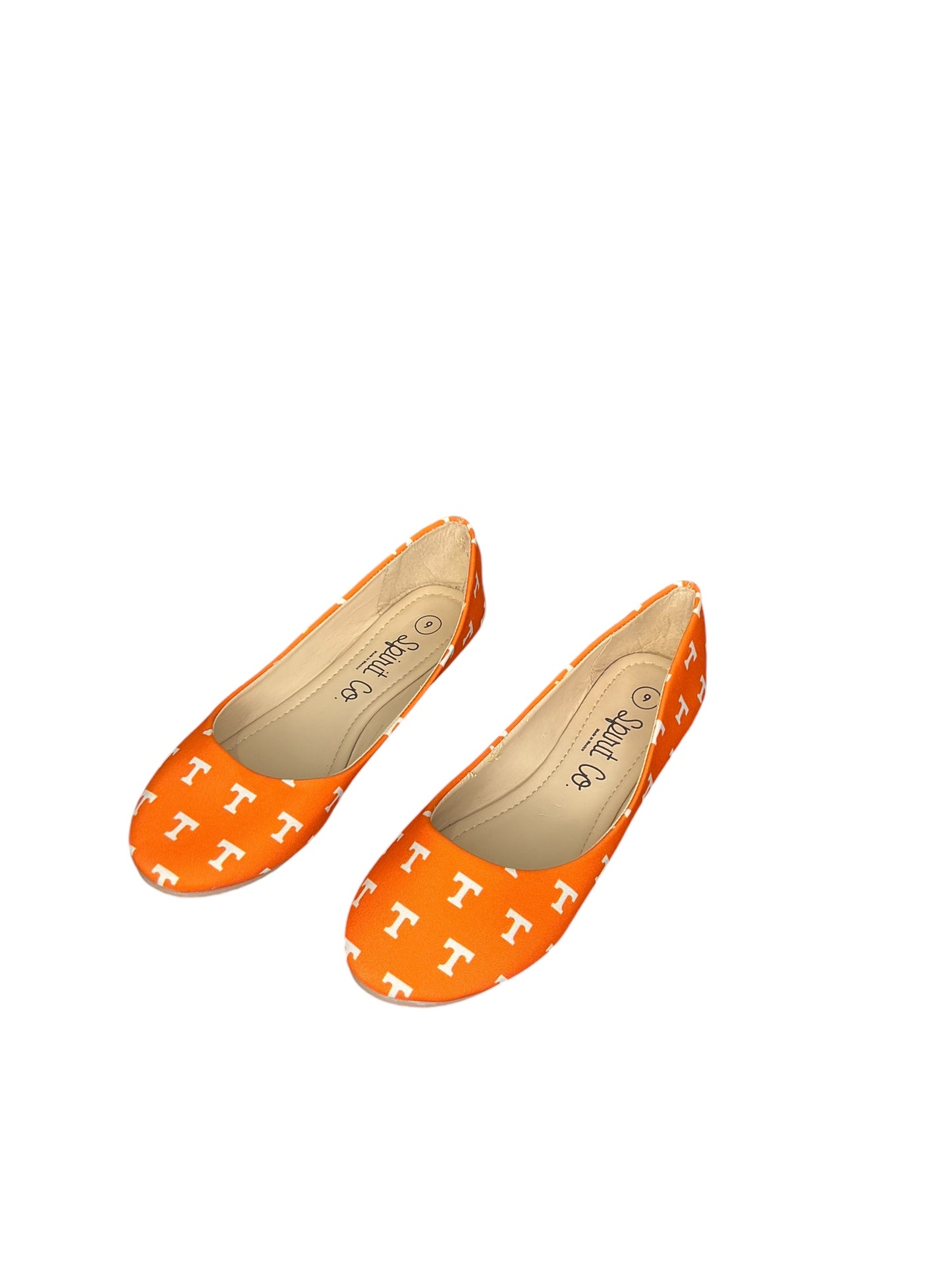 Shoes Flats By Clothes Mentor In Orange, Size: 9