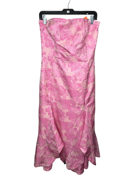 Dress Casual Midi By Clothes Mentor In Pink, Size: L