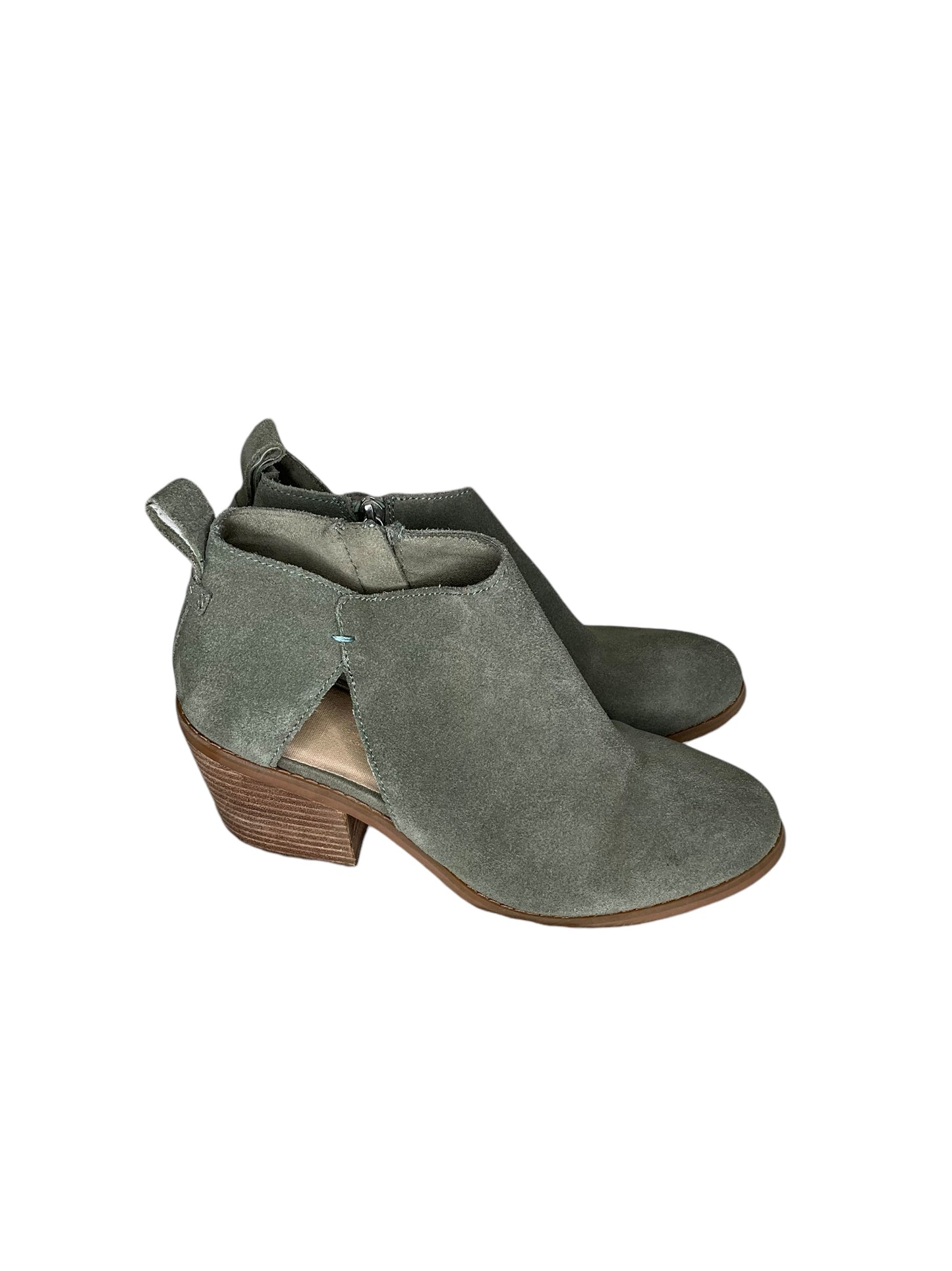 Boots Ankle Heels By Toms In Green, Size: 8