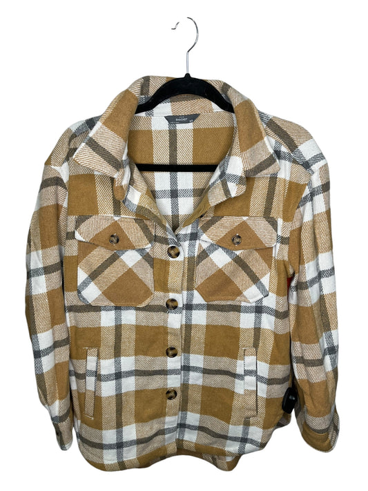 Jacket Shirt By Clothes Mentor In Plaid Pattern, Size: Xs