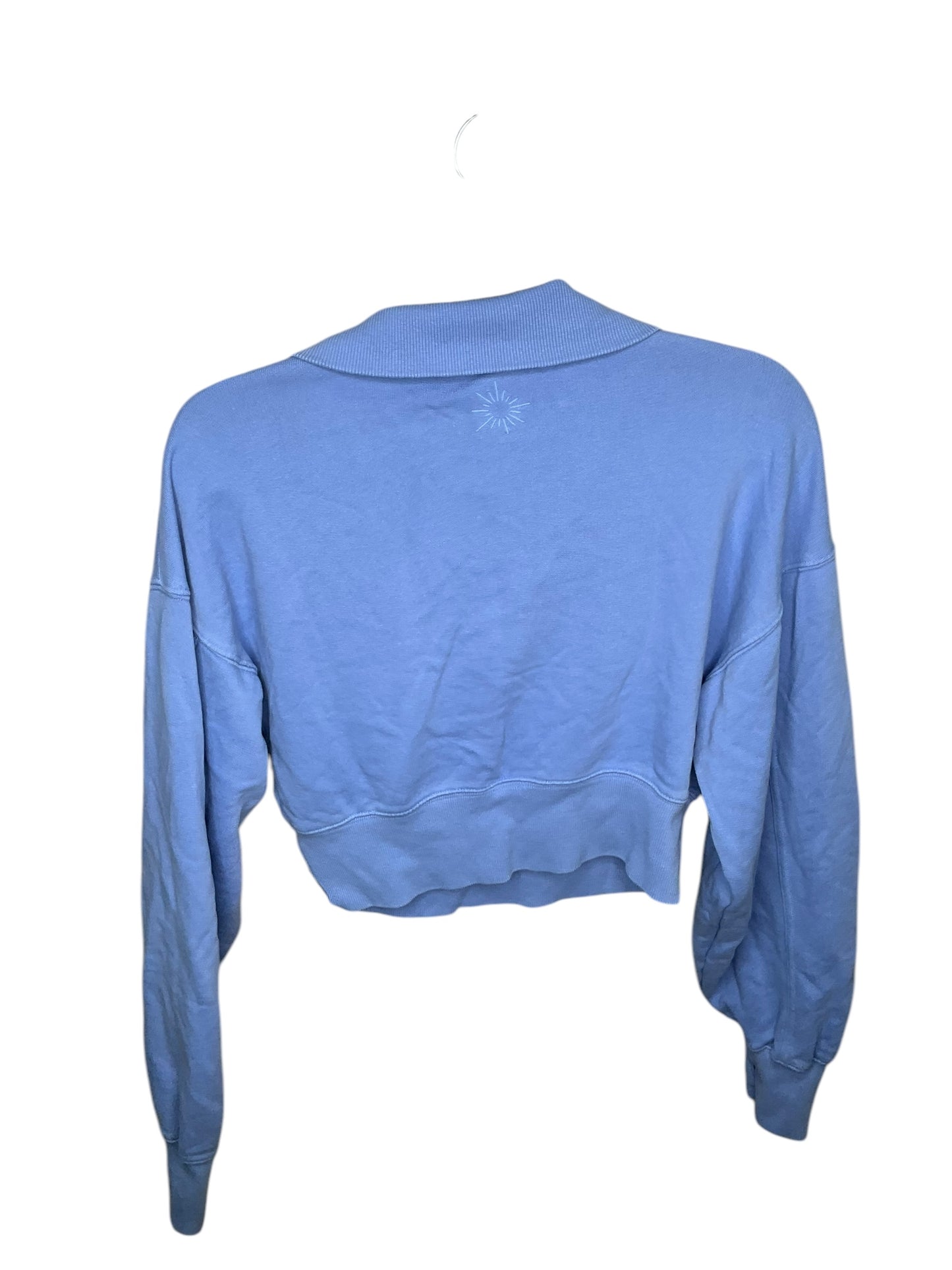 Athletic Sweatshirt Collar By Aerie In Blue, Size: L