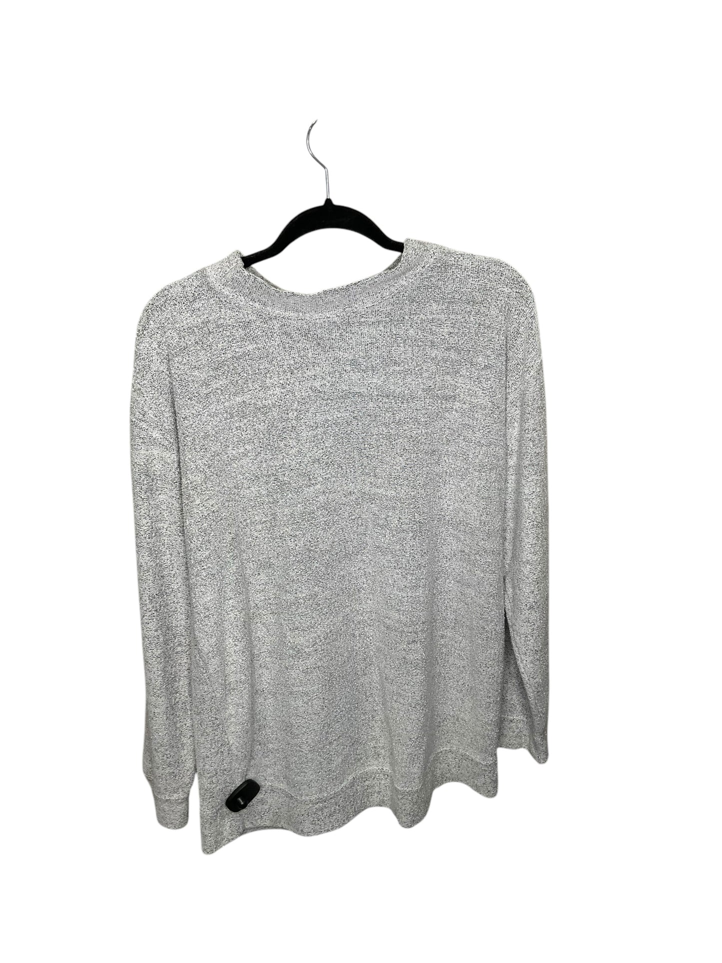 Top Long Sleeve By Clothes Mentor In Grey, Size: L