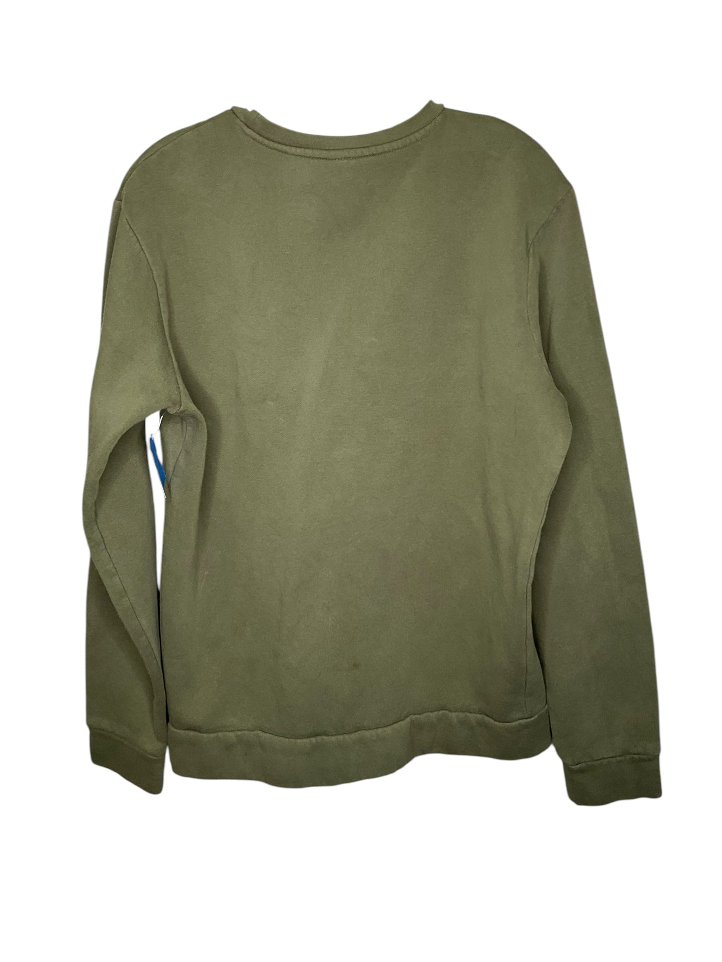 Athletic Sweatshirt Crewneck By Adidas In Green, Size: M