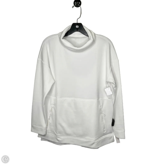 Athletic Sweatshirt Collar By Talbots In White, Size: M