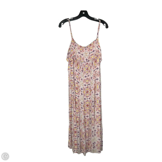 Dress Casual Midi By Loft In Pink, Size: Xl