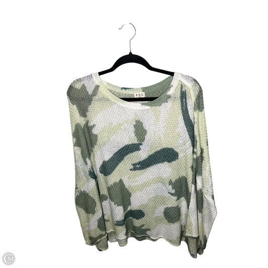 Top Short Sleeve By Pol In Camouflage Print, Size: L