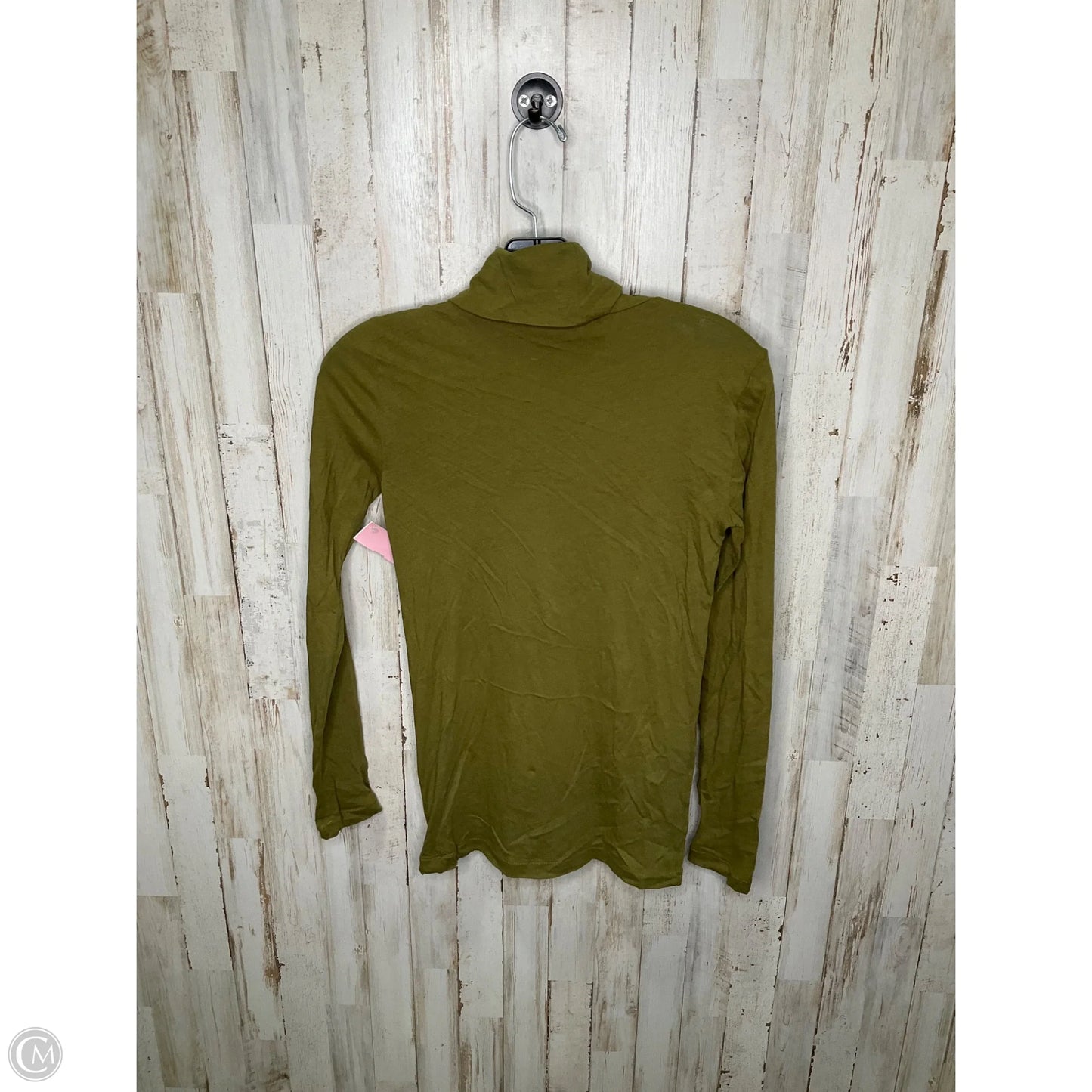 Top Long Sleeve Basic By J. Crew In Green, Size: Xxs