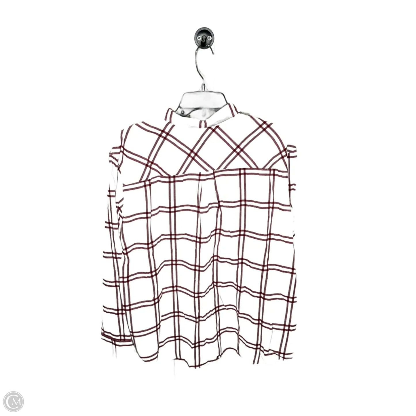 Top Long Sleeve By J. Crew In Red & White, Size: Xl