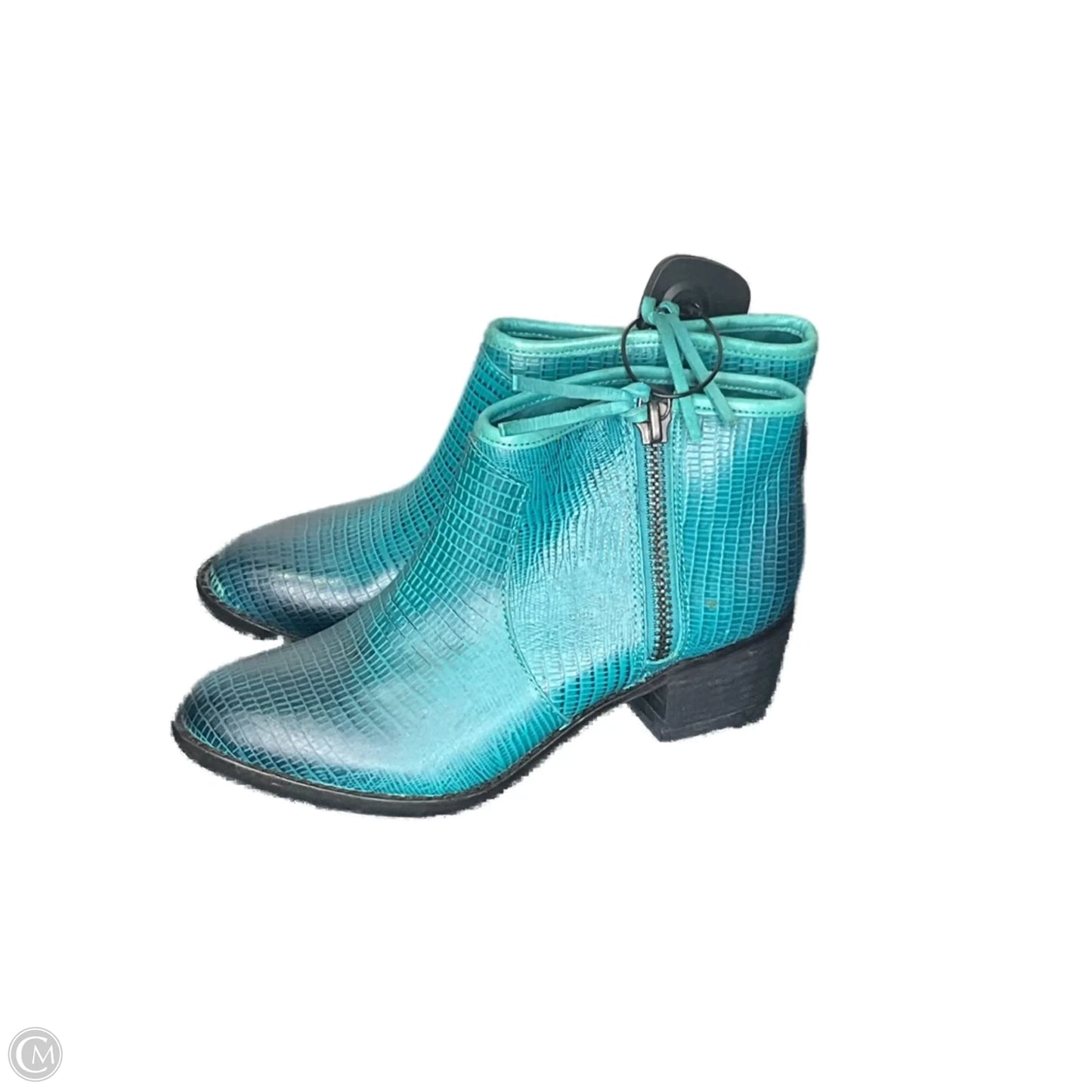 Boots Knee Heels By Clothes Mentor In Gold, Size: 8.5