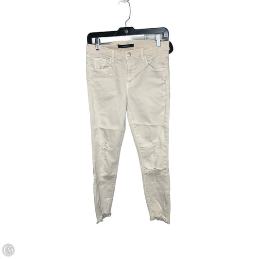 Jeans Skinny By J Brand In Cream, Size: 4
