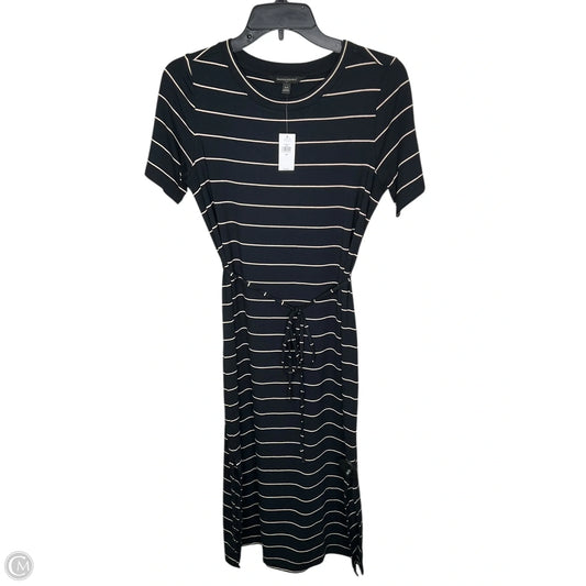 Dress Casual Midi By Banana Republic In Black, Size: Xs