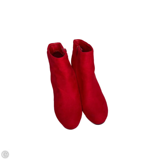 Boots Ankle Heels By Dream Pairs In Red, Size: 9