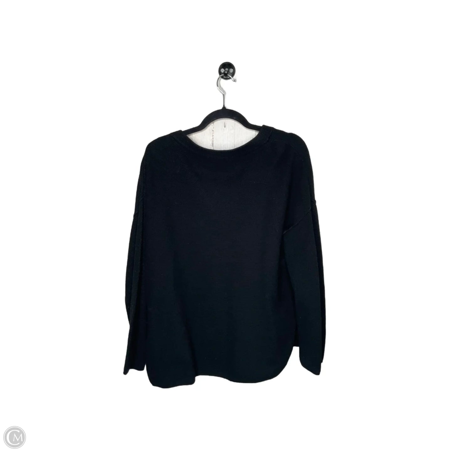 Sweatshirt Collar By Clothes Mentor In Black, Size: M