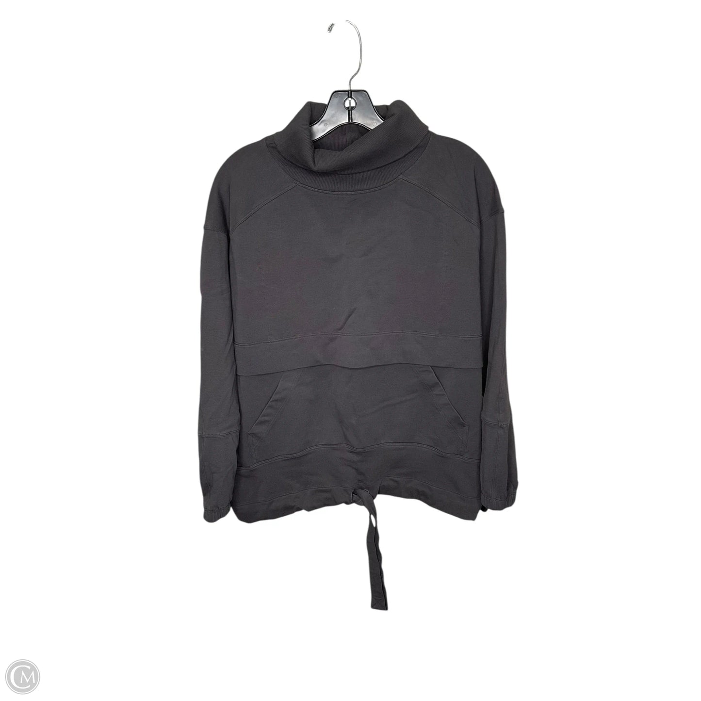 Athletic Top Long Sleeve Collar By Lululemon In Grey, Size: Xs