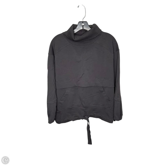 Athletic Top Long Sleeve Collar By Lululemon In Grey, Size: Xs