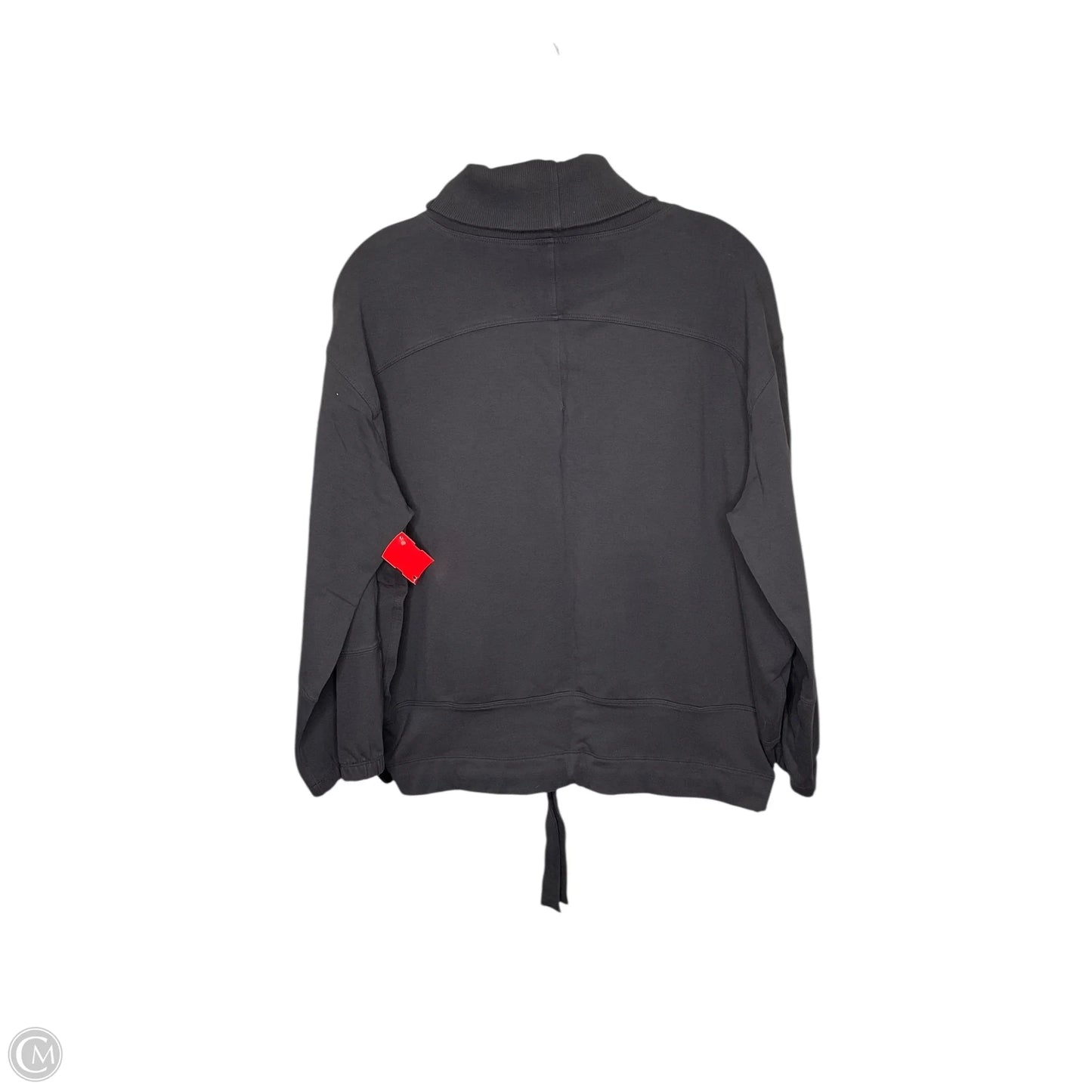 Athletic Top Long Sleeve Collar By Lululemon In Grey, Size: Xs