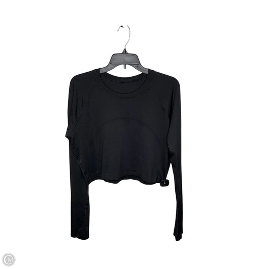 Athletic Top Long Sleeve Crewneck By Lululemon In Black, Size: 12