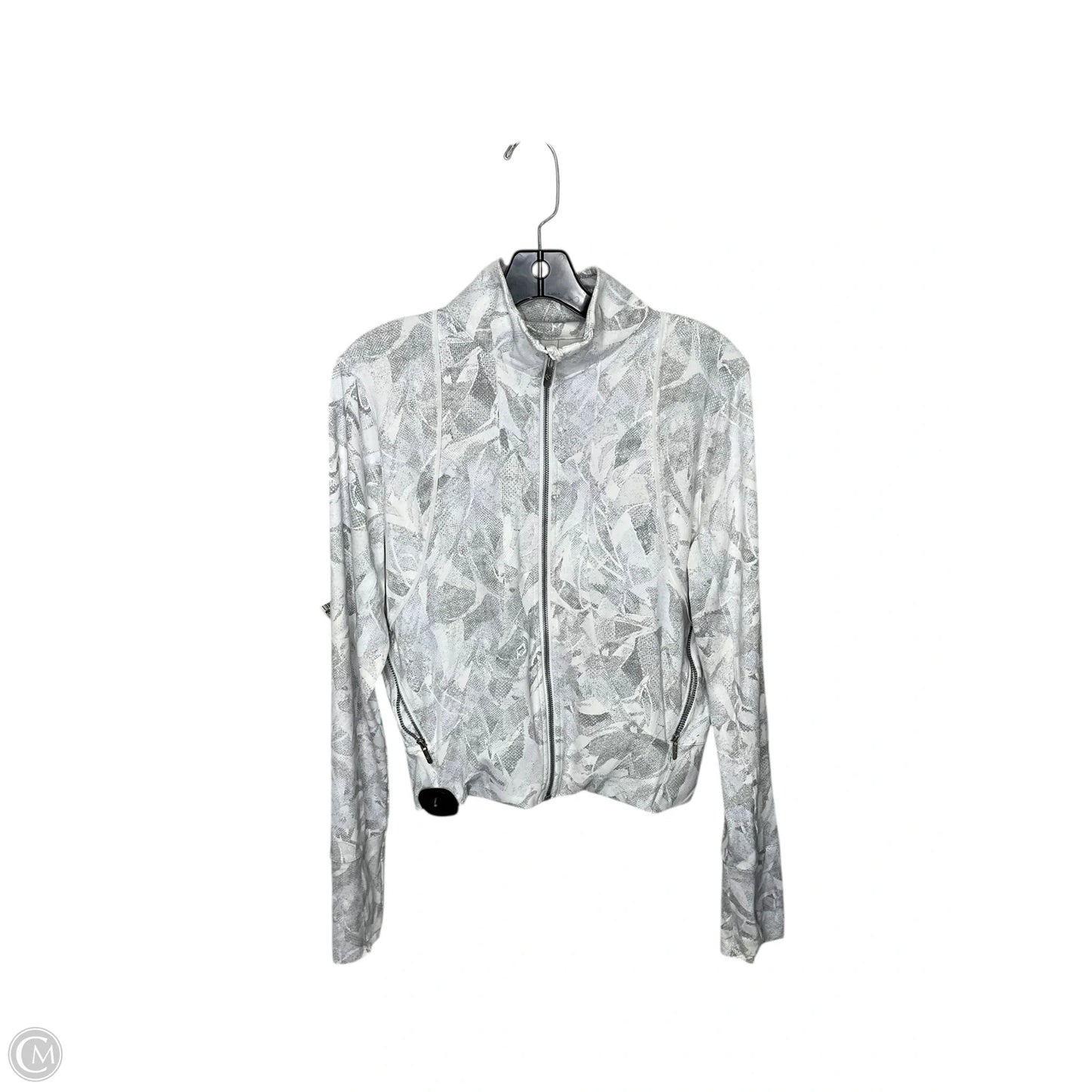 Athletic Jacket By Lululemon In White, Size: 10