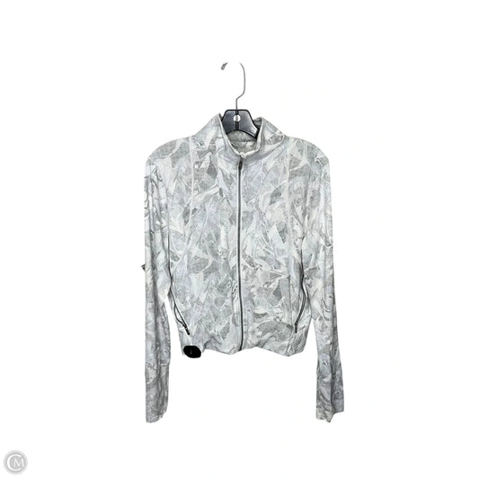 Athletic Jacket By Lululemon In White, Size: 10
