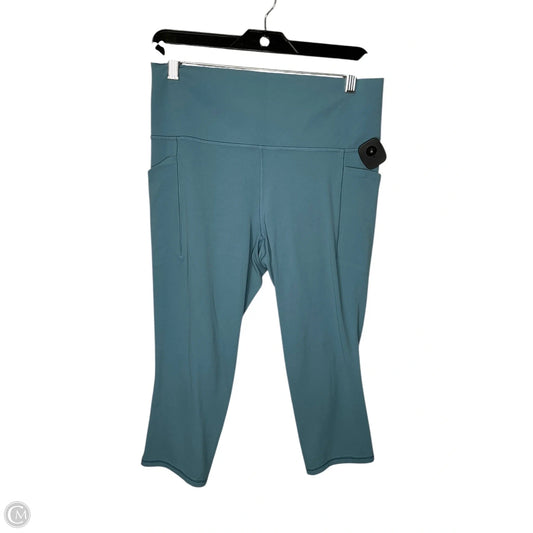 Athletic Capris By Athleta In Teal, Size: L