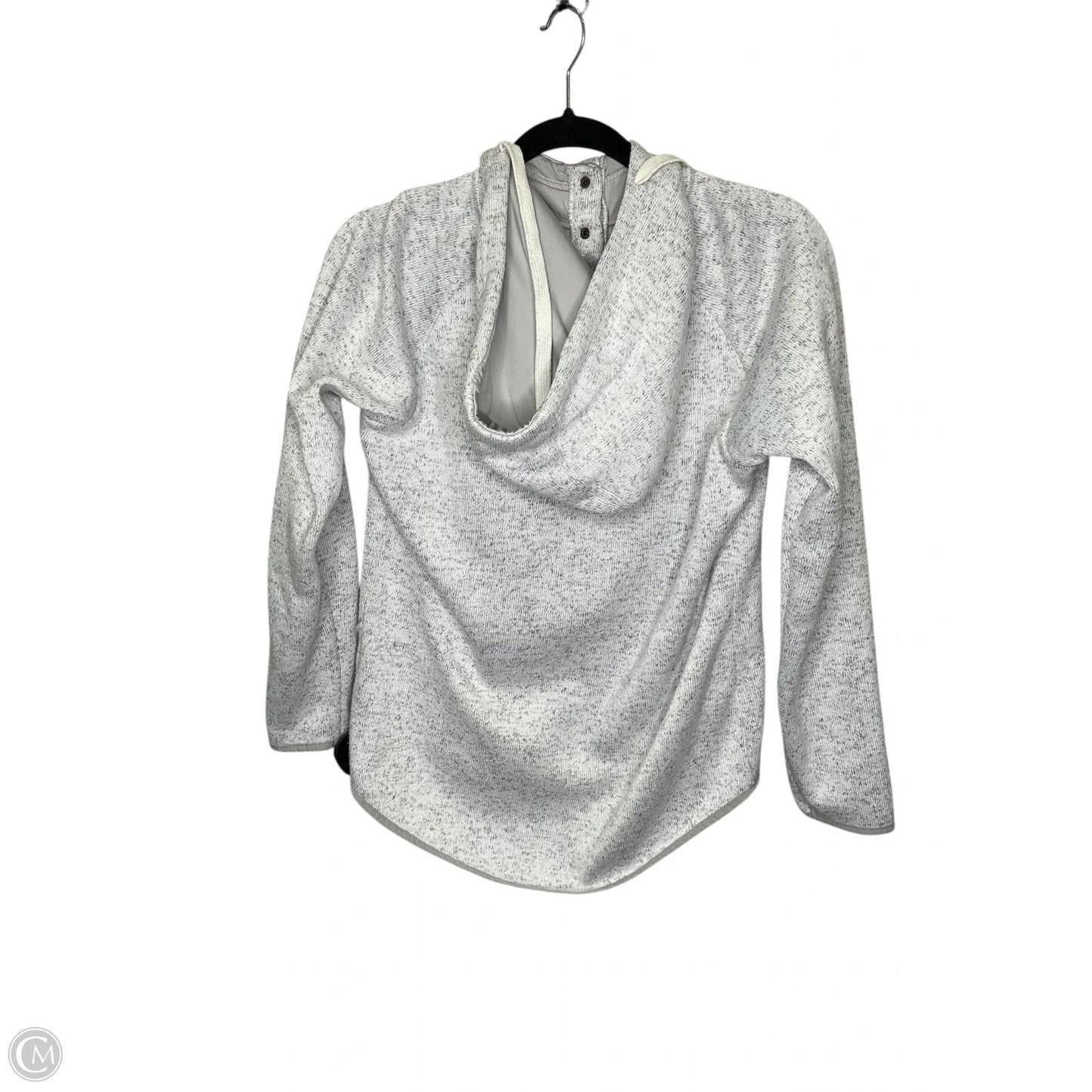 Athletic Sweatshirt Hoodie By Thread And Supply In Grey, Size: M