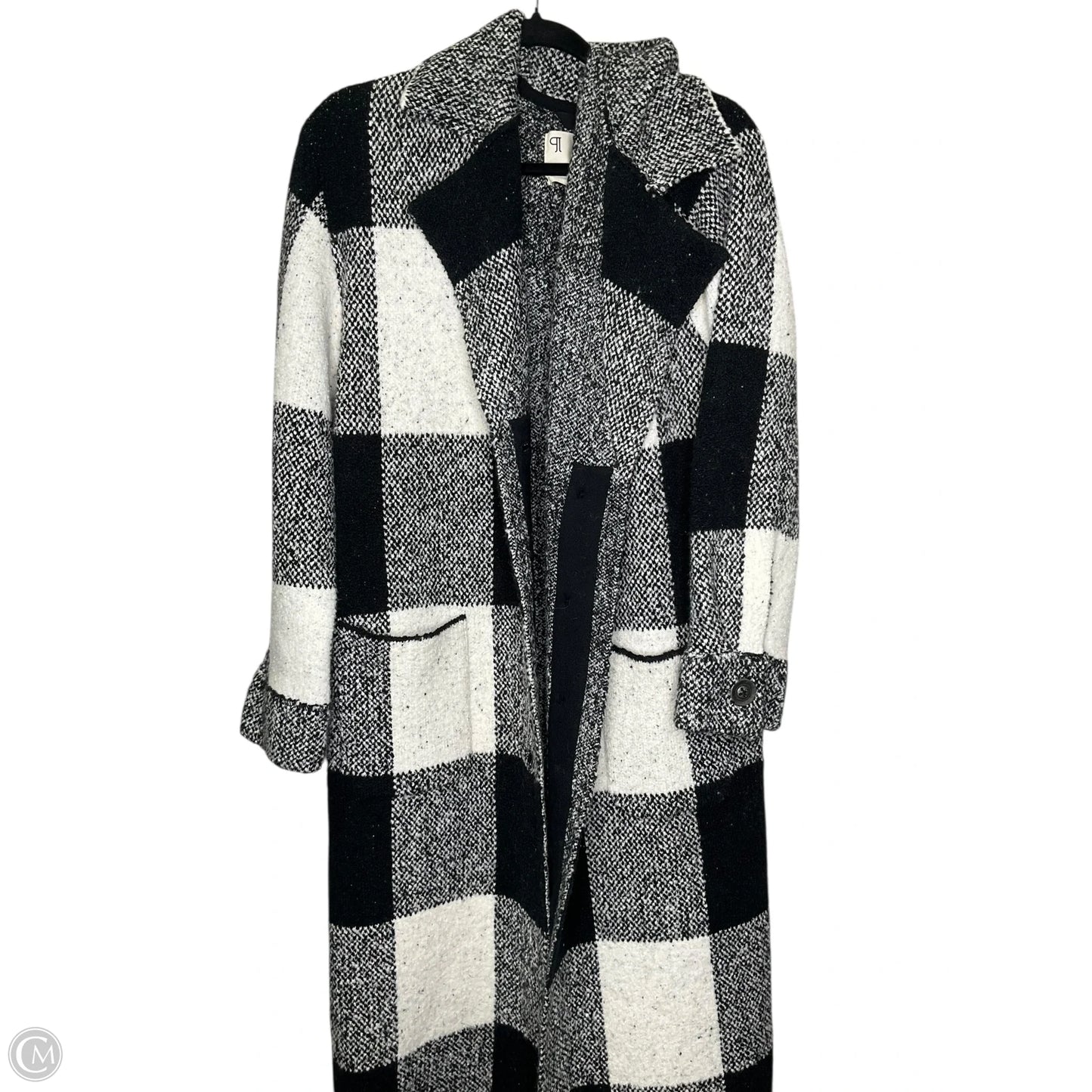 Sweater Cardigan By Pilcro In Black & Cream, Size: M