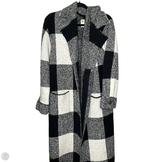 Sweater Cardigan By Pilcro In Black & Cream, Size: M