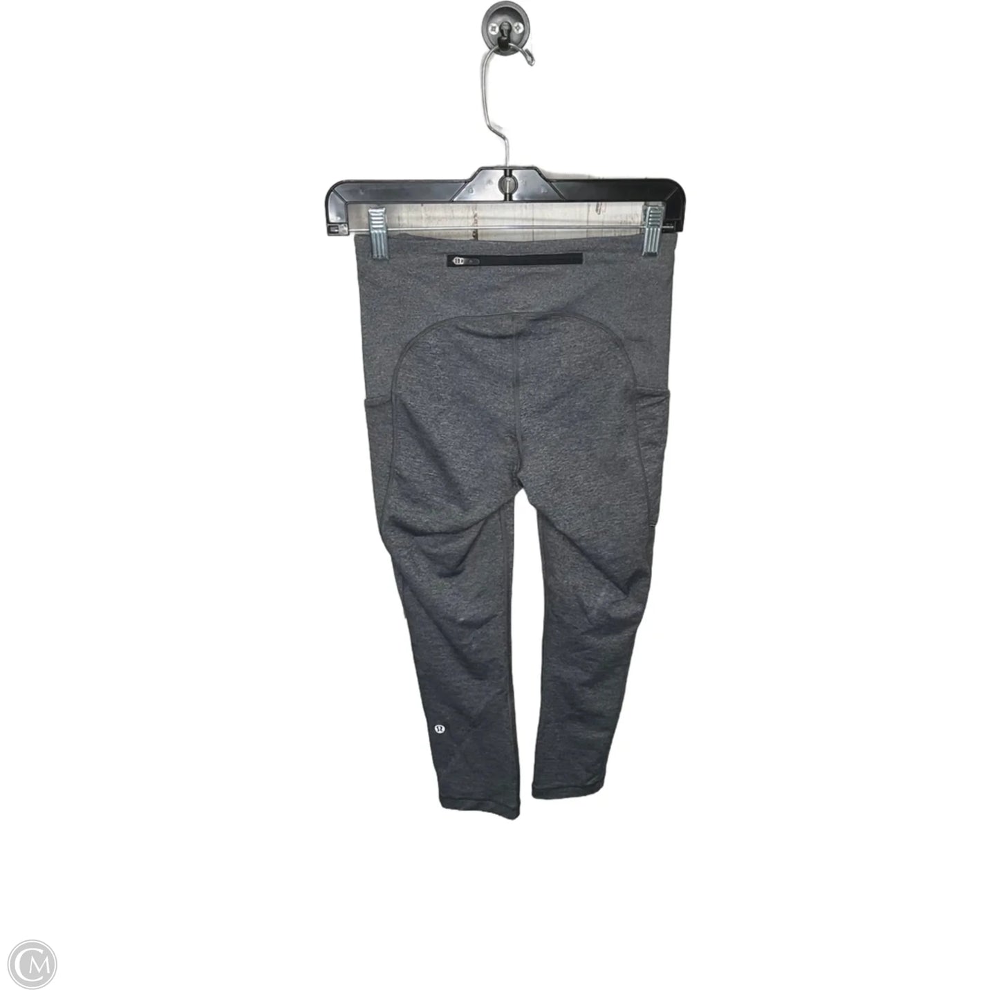Athletic Capris By Lululemon In Grey, Size: 4