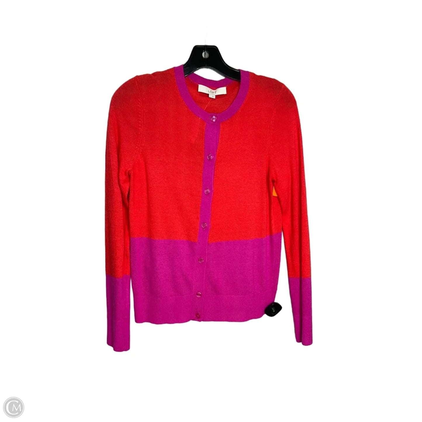 Cardigan By Loft In Red, Size: S