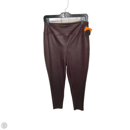 Athletic Leggings By Thread And Supply In Brown, Size: L
