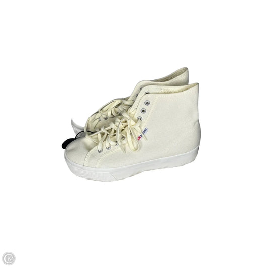 Shoes Sneakers By Superga In Cream, Size: 8.5