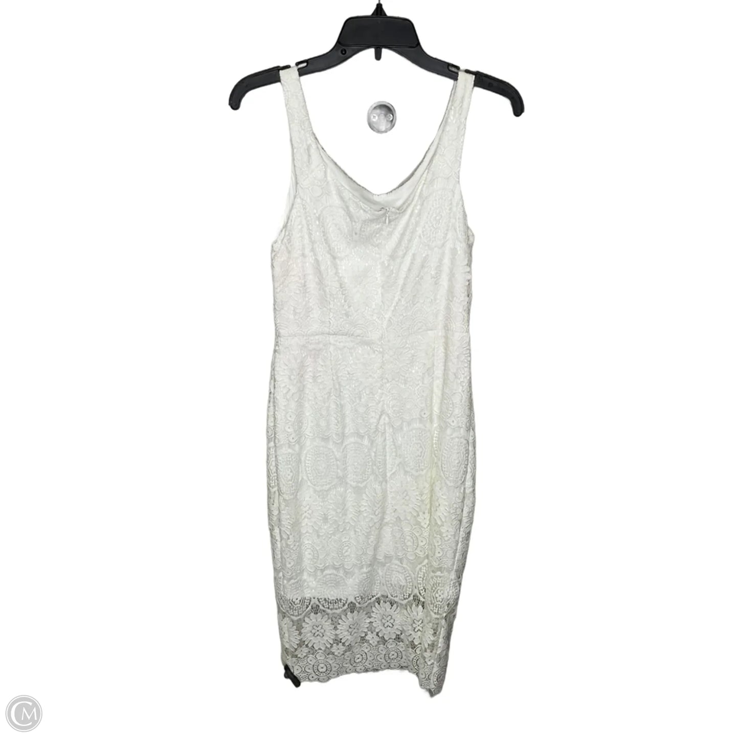 Dress Party Midi By Betsey Johnson In White, Size: 6