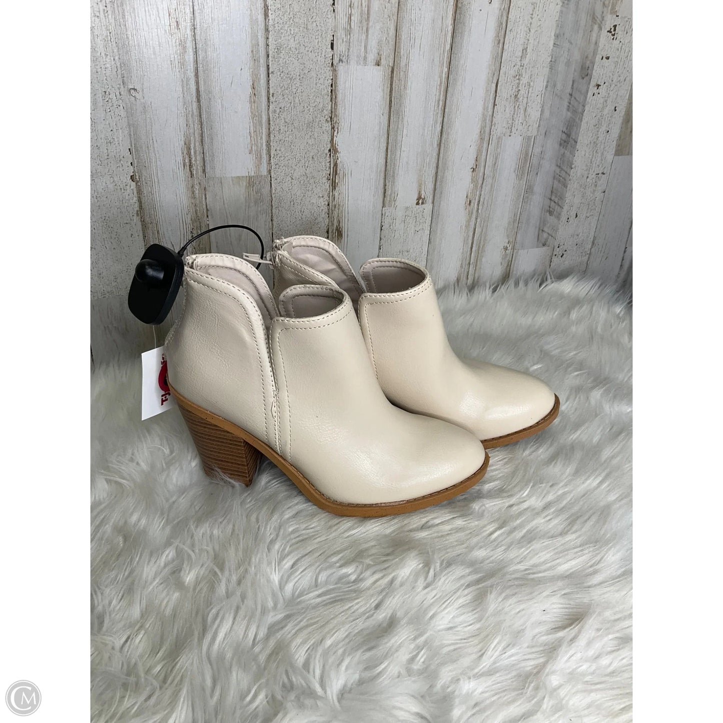 Boots Ankle Heels By Esprit In Beige, Size: 6