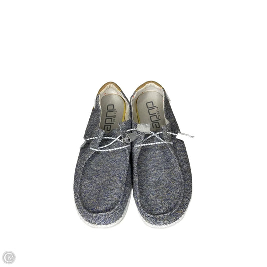 Shoes Flats By Hey Dude In Blue, Size: 11
