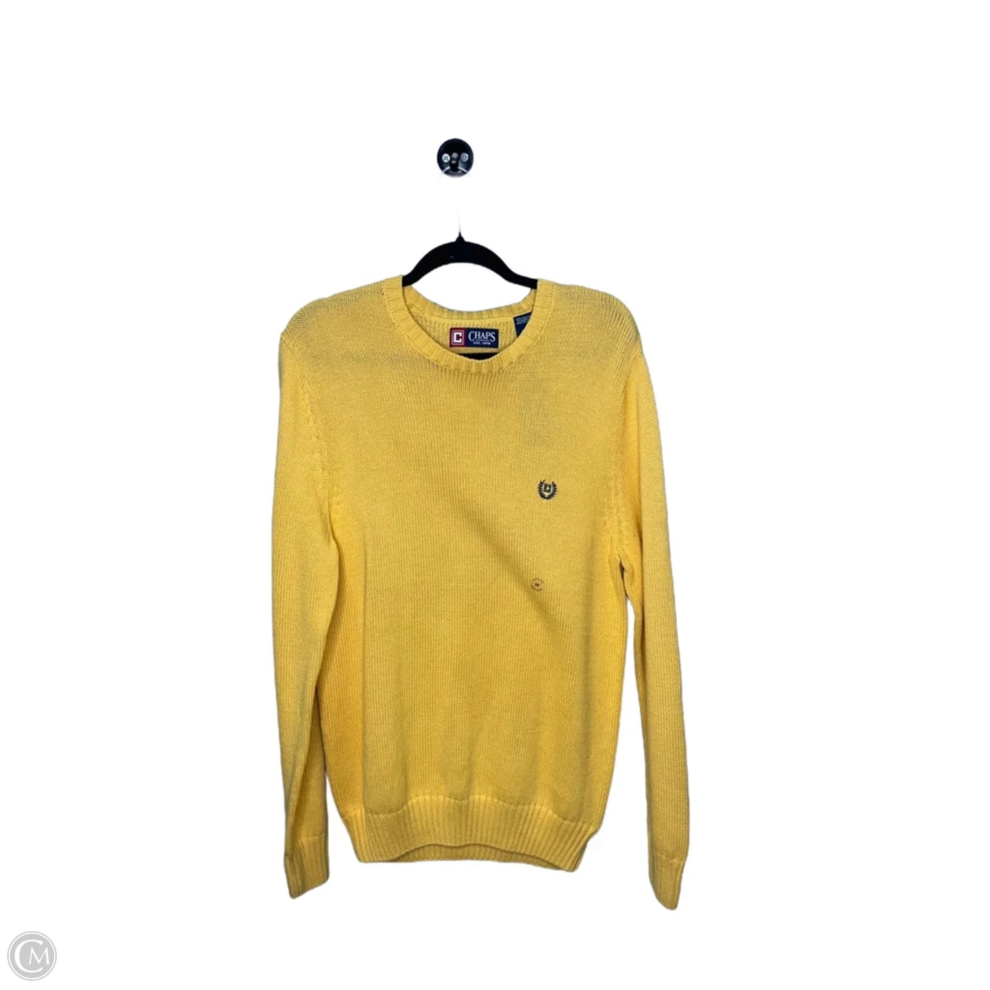 Sweater By Chaps In Yellow, Size: M