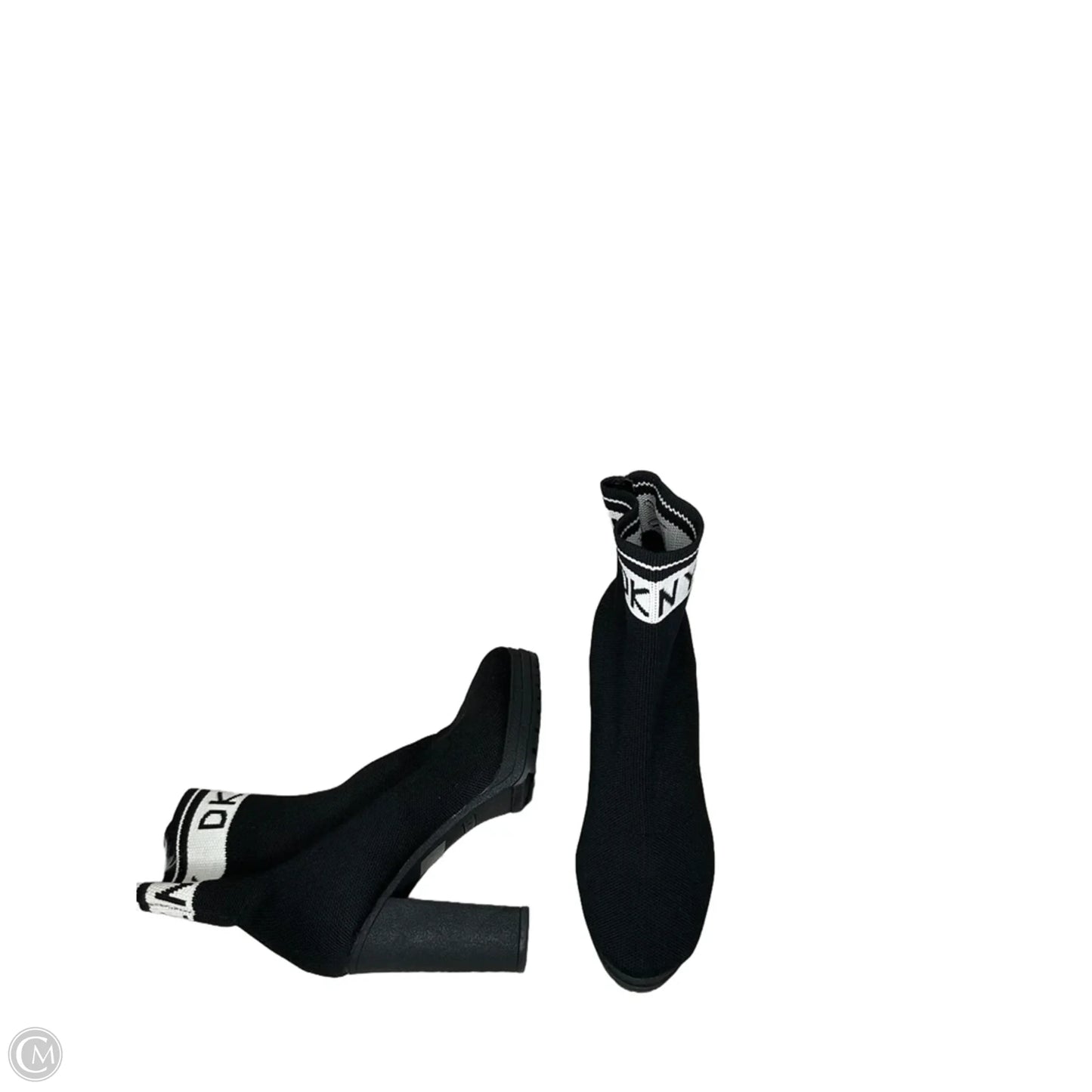 Boots Ankle Heels By Dkny In Black, Size: 9