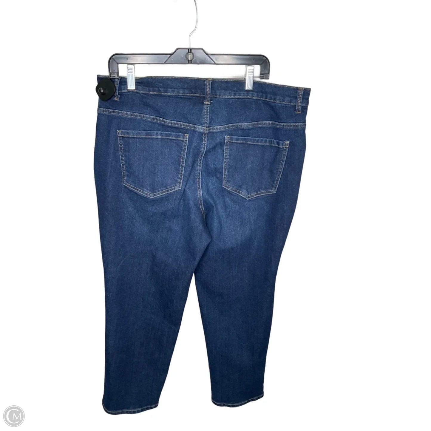 Jeans Cropped By Gloria Vanderbilt In Blue Denim, Size: 16