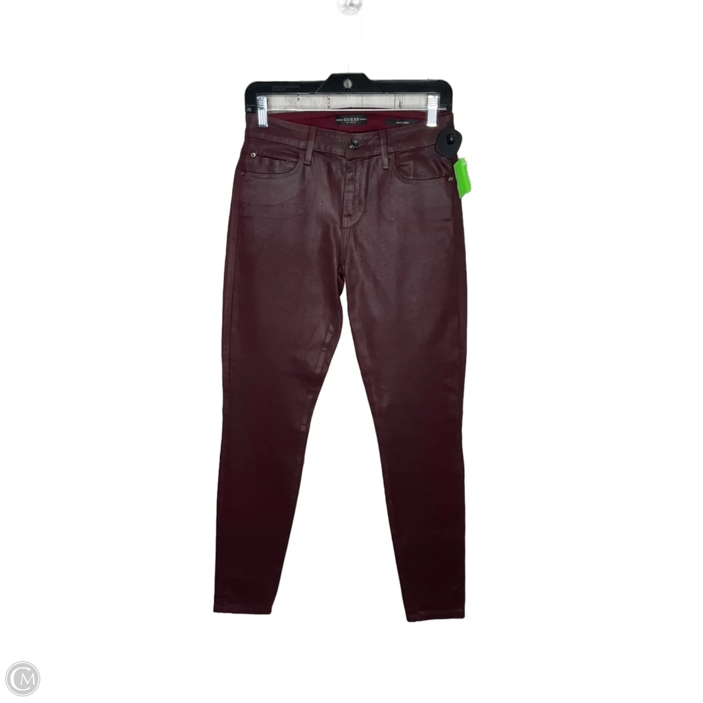 Pants Leggings By Guess In Maroon, Size: 6