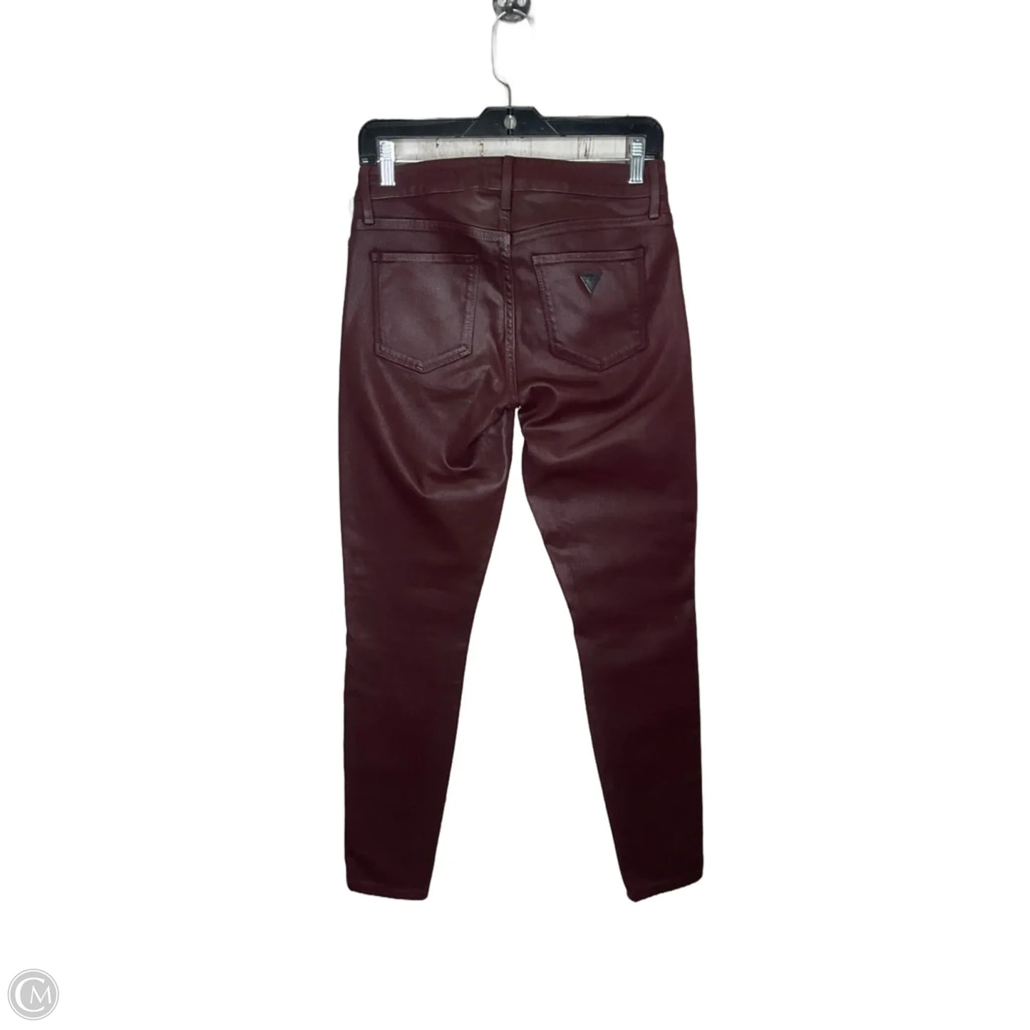 Pants Leggings By Guess In Maroon, Size: 6