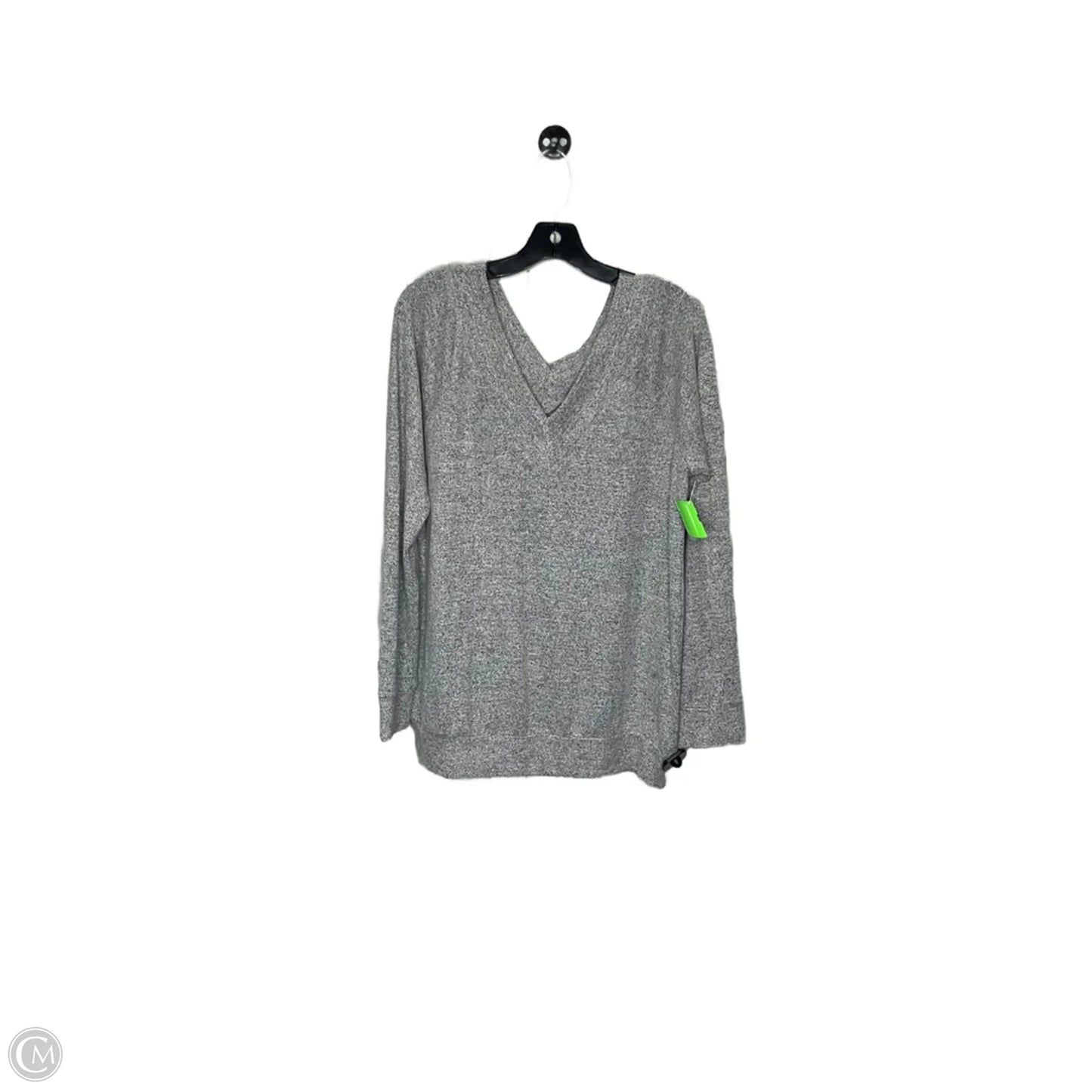 Top Long Sleeve By Clothes Mentor In Grey, Size: L