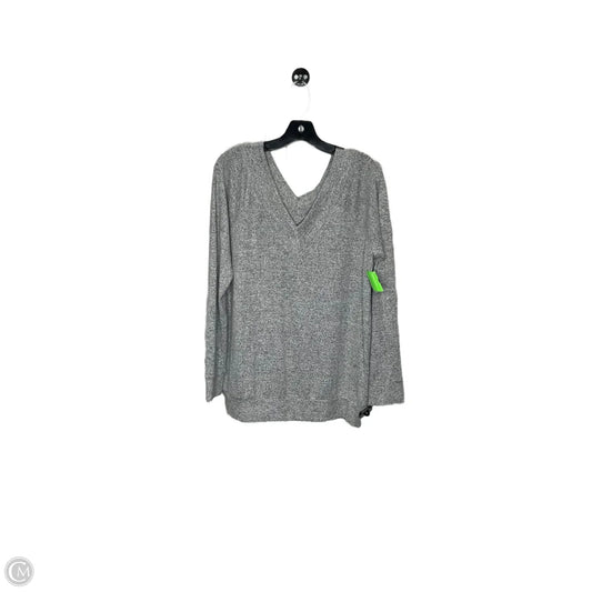 Top Long Sleeve By Clothes Mentor In Grey, Size: L
